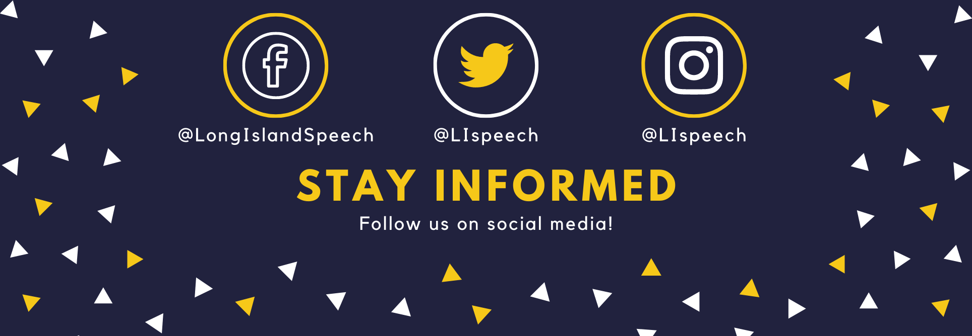 Follow us on social media